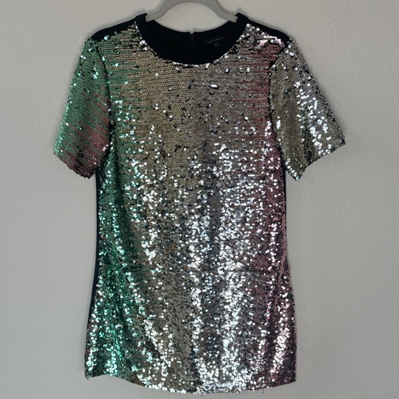 Sequin Short Sleeve Dress - Picture 2 of 5